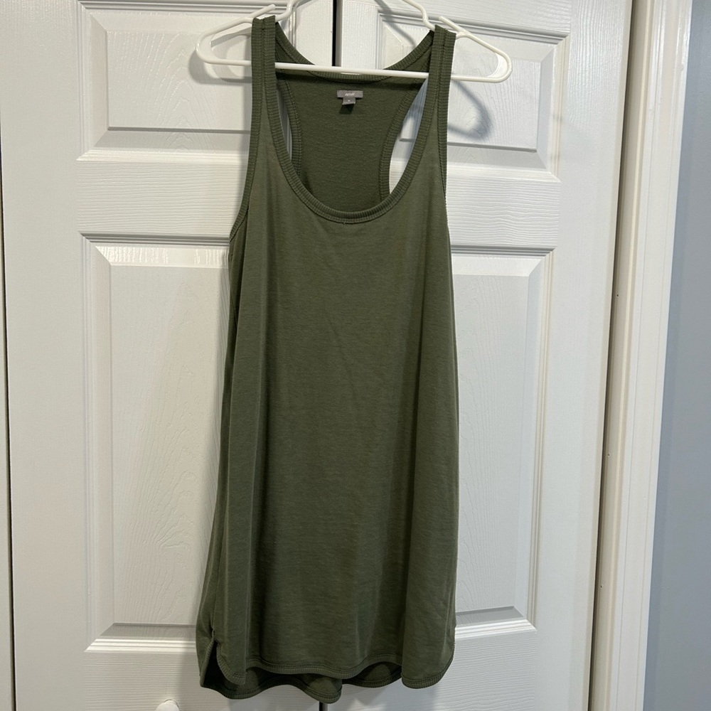 Aerie Green Easy Knit Racerback dress size M like new